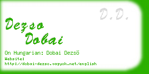 dezso dobai business card
